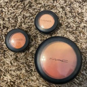 Mac random makeup (gold orange  pink Tones)